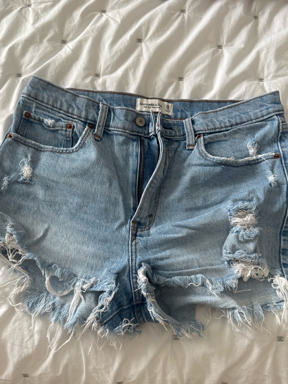 Abercrombie & Fitch High Rise Mom Short Cutoff Shorts